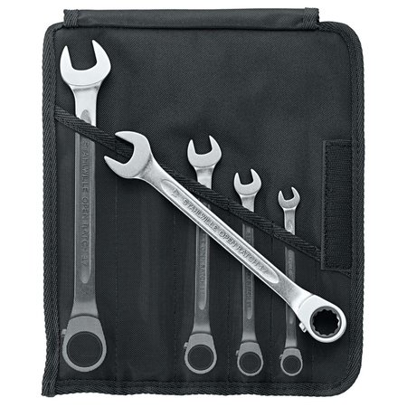 STAHLWILLE TOOLS Set combination ratcheting Wrench OPEN-RATCH No.17/5 5-pcs. 96411705